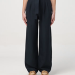 Pantalone largo con cintura in vita CFWWTR0151FRUT3043 3989 WOOLRICH Melton blue 