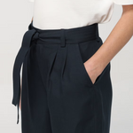 Pantalone largo con cintura in vita CFWWTR0151FRUT3043 3989 WOOLRICH Melton blue 