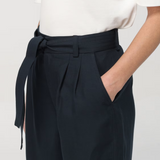 Pantalone largo con cintura in vita CFWWTR0151FRUT3043 3989 WOOLRICH Melton blue 