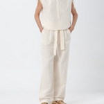 Pantalone largo con cintura in vita CFWWTR0151FRUT3043 8178 WOOLRICH White 