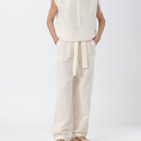 Pantalone largo con cintura in vita CFWWTR0151FRUT3043 8178 WOOLRICH White 