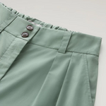 Pantaloni in popeline di puro cotone CFWWTR0174FRUT3027 621 WOOLRICH Sage 