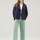 Pantaloni in popeline di puro cotone CFWWTR0174FRUT3027 621 WOOLRICH Sage 