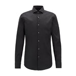 Camicia slim fiti in cotone elasticizzato JASON 10151300 02 001 BOSS Black 