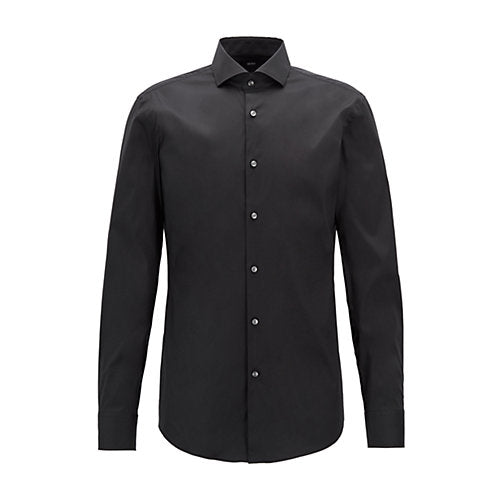 Camicia slim fiti in cotone elasticizzato JASON 10151300 02 001 BOSS Black 