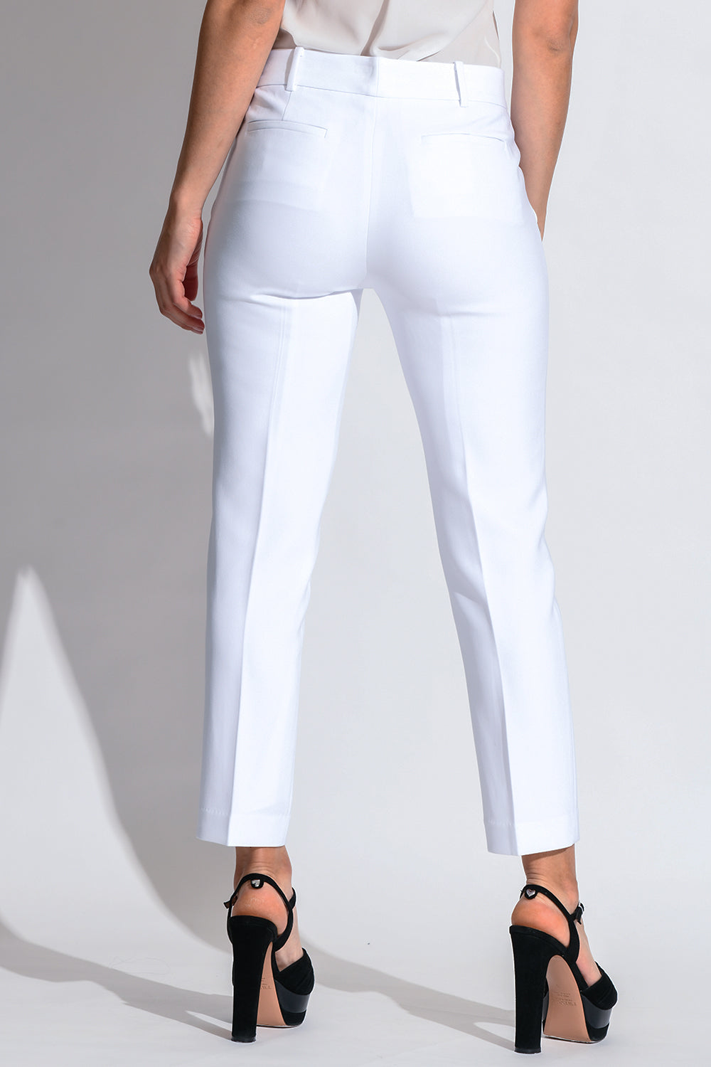 Pantalone a sigaretta MS13014ENX 100 MICHAEL KORS White 