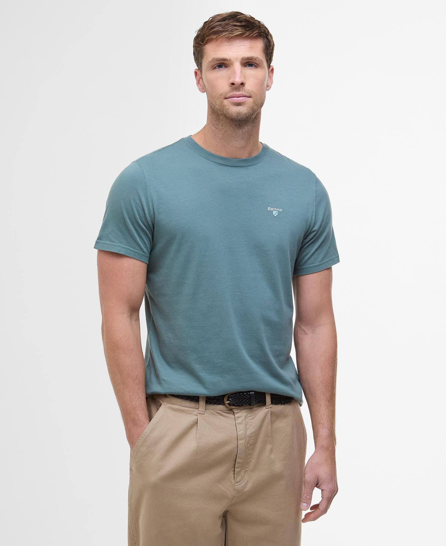 T-Shirt manica corta MTS0670 MTS TE31 BARBOUR Vintage teal/north shore trtn 