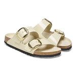 Ciabatta in pelle laccata ARIZONA BIG BUCKLE 1026128 SHINE ECRU BIRKENSTOCK Shine ecru 