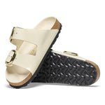 Ciabatta in pelle laccata ARIZONA BIG BUCKLE 1026128 SHINE ECRU BIRKENSTOCK Shine ecru 