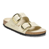 Ciabatta in pelle laccata ARIZONA BIG BUCKLE 1026128 SHINE ECRU BIRKENSTOCK Shine ecru 