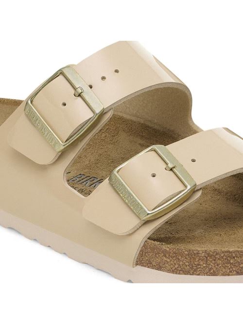 Ciabatta in pelle lucida ARIZONA BIRKO FLOR 1013070 SAND BIRKENSTOCK Sand 