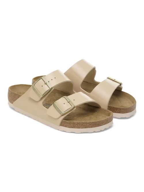 Ciabatta in pelle lucida ARIZONA BIRKO FLOR 1013070 SAND BIRKENSTOCK Sand 