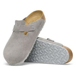 Sabot in suede BOSTON 1027688 STONE COIN BIRKENSTOCK Stone coin 