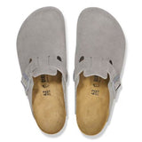 Sabot in suede BOSTON 1027688 STONE COIN BIRKENSTOCK Stone coin 