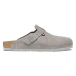 Sabot in suede BOSTON 1027688 STONE COIN BIRKENSTOCK Stone coin 