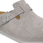 Sabot in suede BOSTON 1027688 STONE COIN BIRKENSTOCK Stone coin 