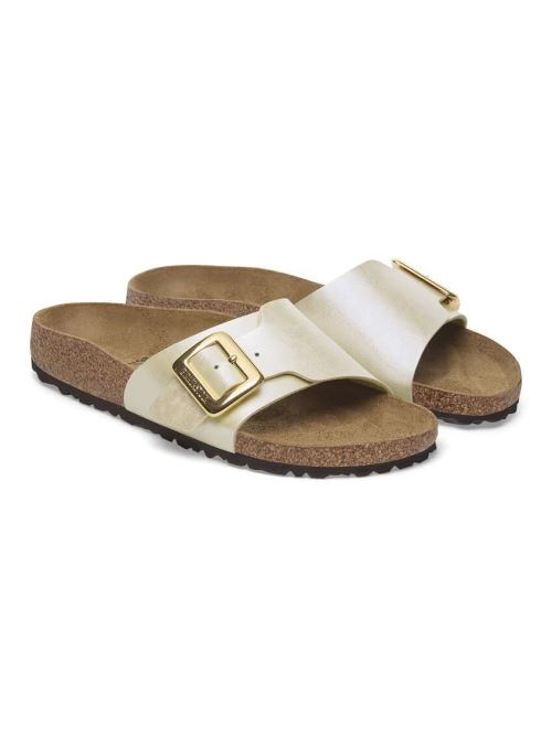 Ciabatta in pelle CATALINA CB 1029393 PEARL WHITE BIRKENSTOCK Pearl white 