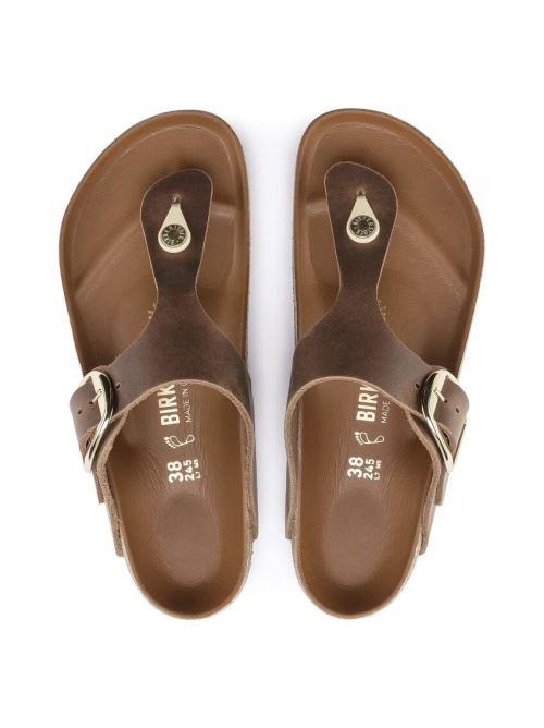 Infradito in pelle GIZEH BIG BUCKLE 1018745 COGNAC BIRKENSTOCK Cognac 