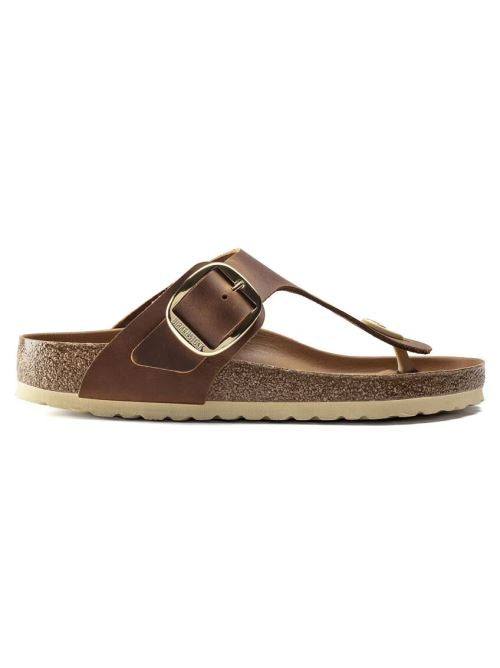 Infradito in pelle GIZEH BIG BUCKLE 1018745 COGNAC BIRKENSTOCK Cognac 