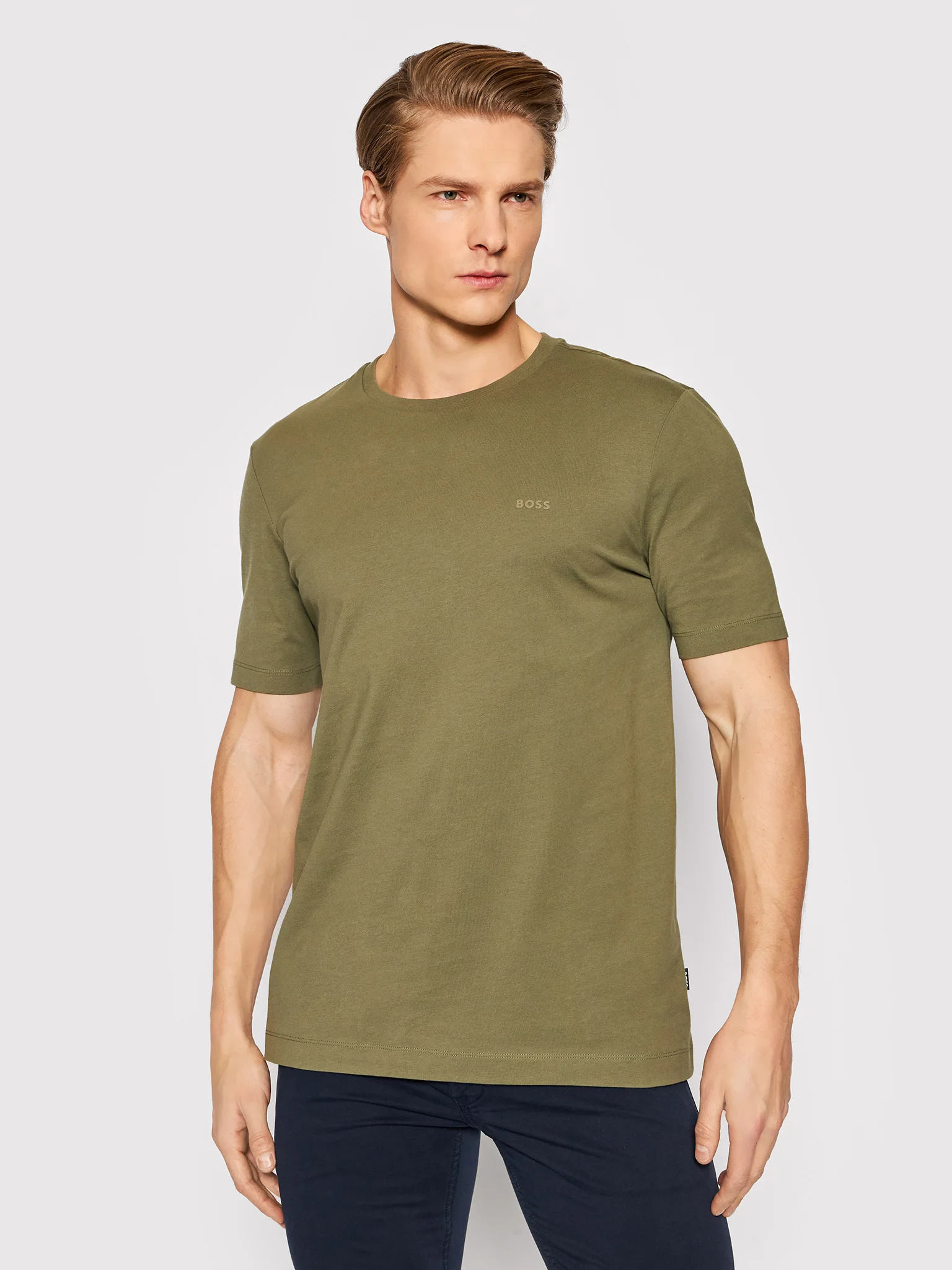 T-Shirt girocollo manica corta 50468347 10241525 01 311 BOSS Medium green 