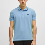 Polo manica corta 50469055 10241663 01 430 BOSS Bright blue 