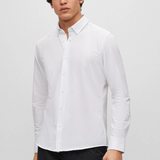 Camicia regular fit con botton down al collo 50469378 10239284 01 100 BOSS White 