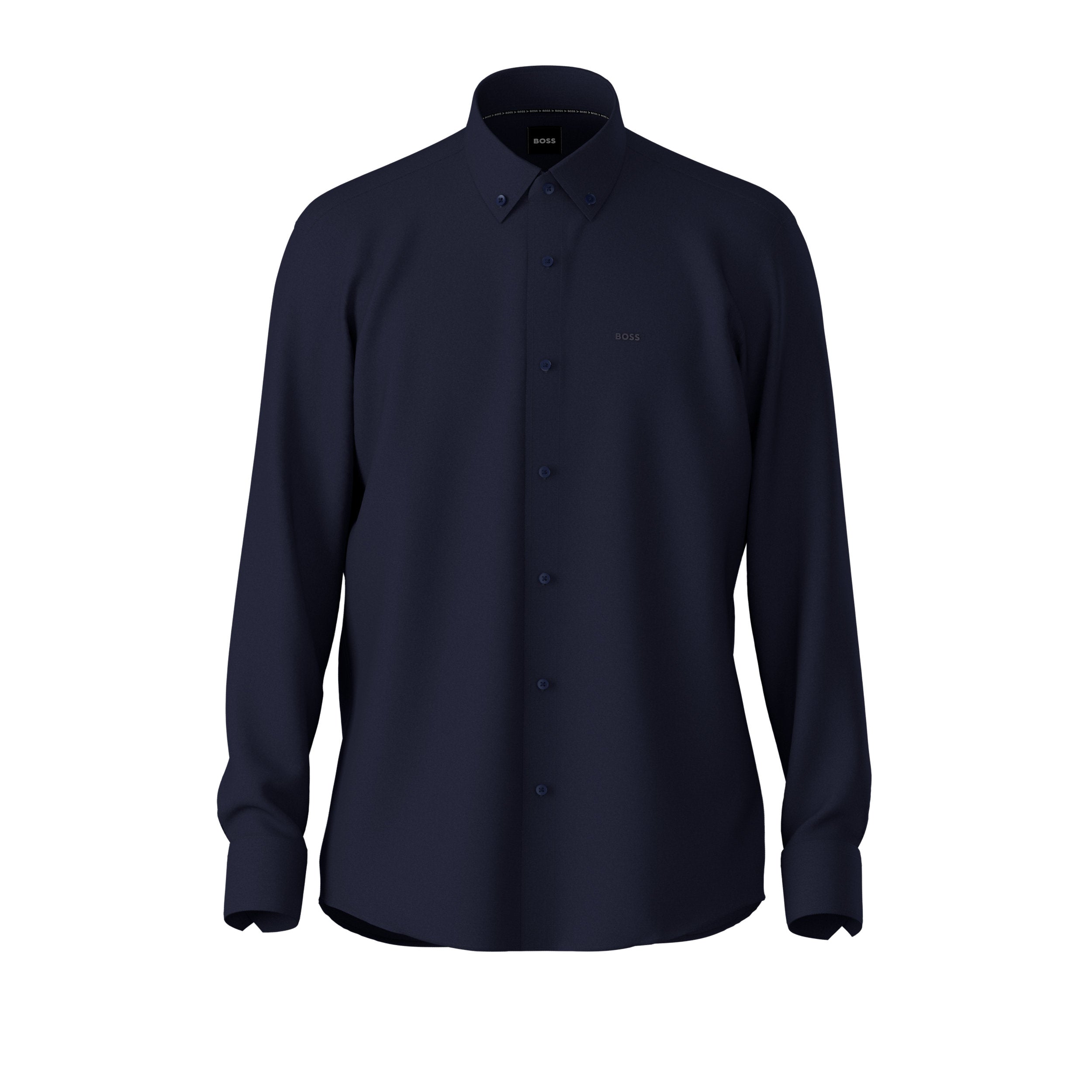 Camicia regular fit con botton down al collo 50469378 10239284 01 410 BOSS Navy 