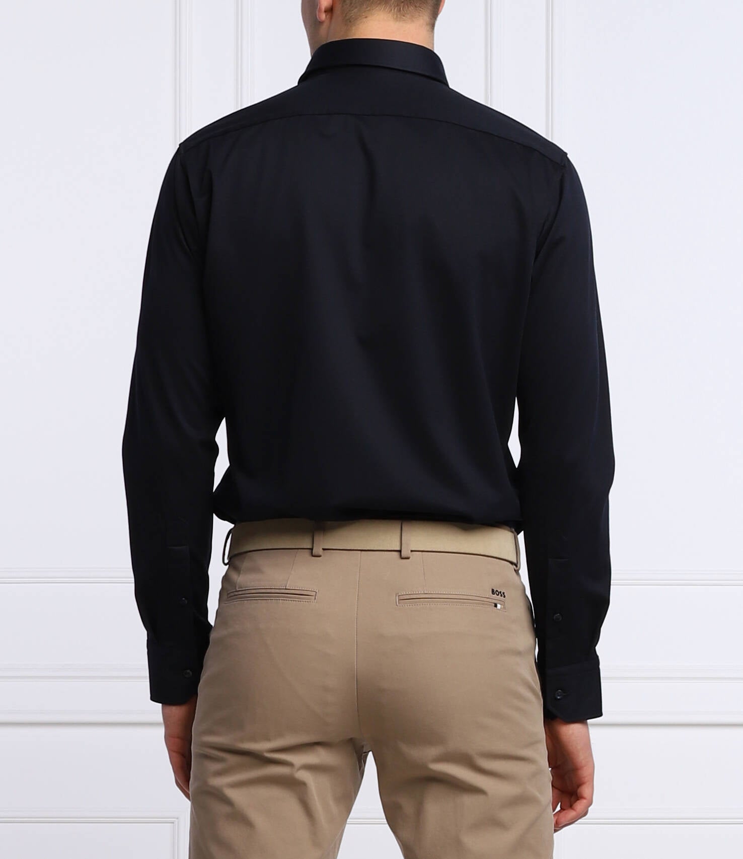 Camicia regular fit con botton down al collo 50469378 10239284 01 410 BOSS Navy 