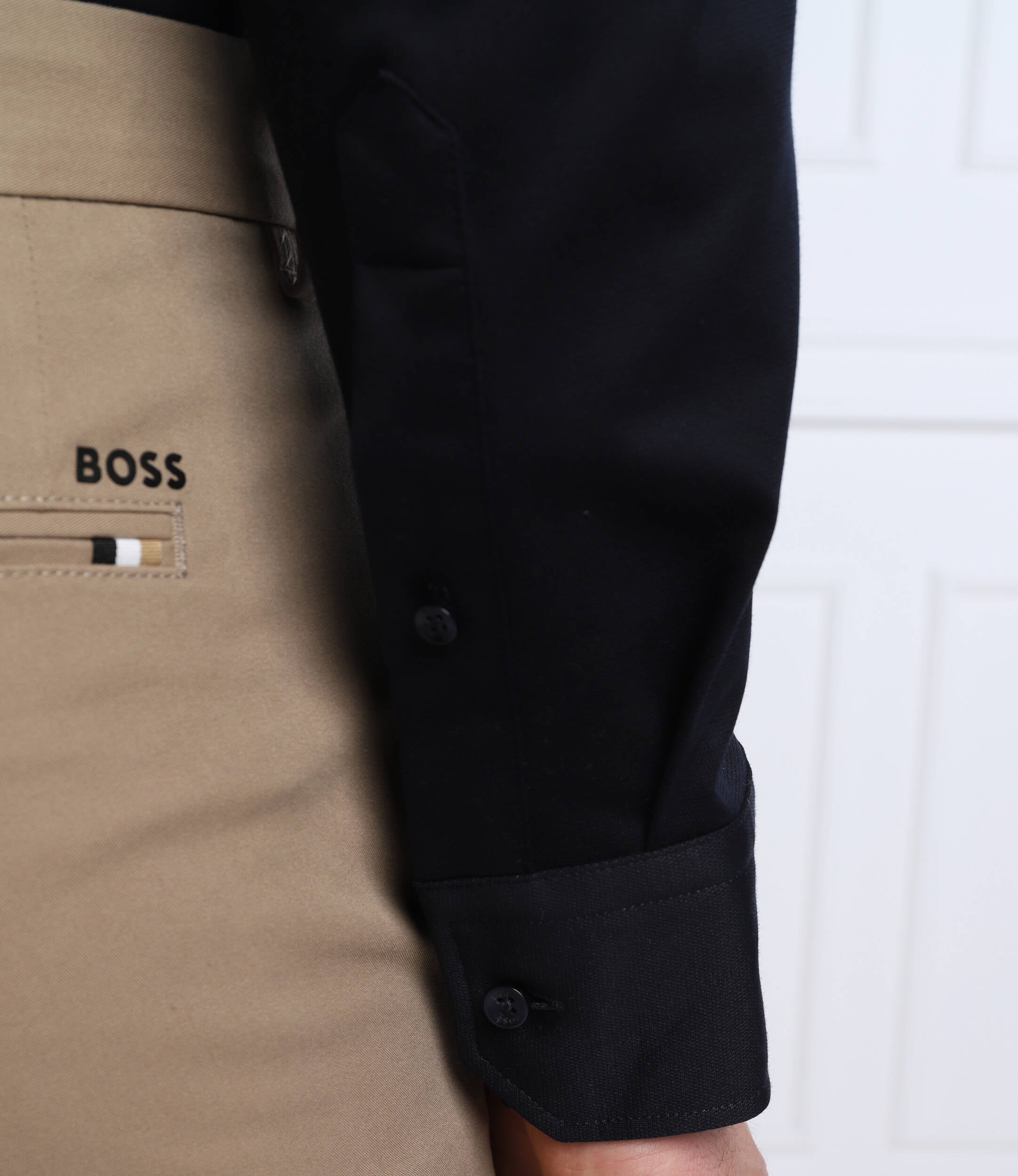 Camicia regular fit con botton down al collo 50469378 10239284 01 410 BOSS Navy 