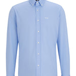 Camicia regular fit con botton down al collo 50469378 10239284 01 450 BOSS Light pastel blue 