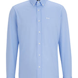 Camicia regular fit con botton down al collo 50469378 10239284 01 450 BOSS Light pastel blue 