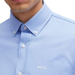 Camicia regular fit con botton down al collo 50469378 10239284 01 450 BOSS Light pastel blue 