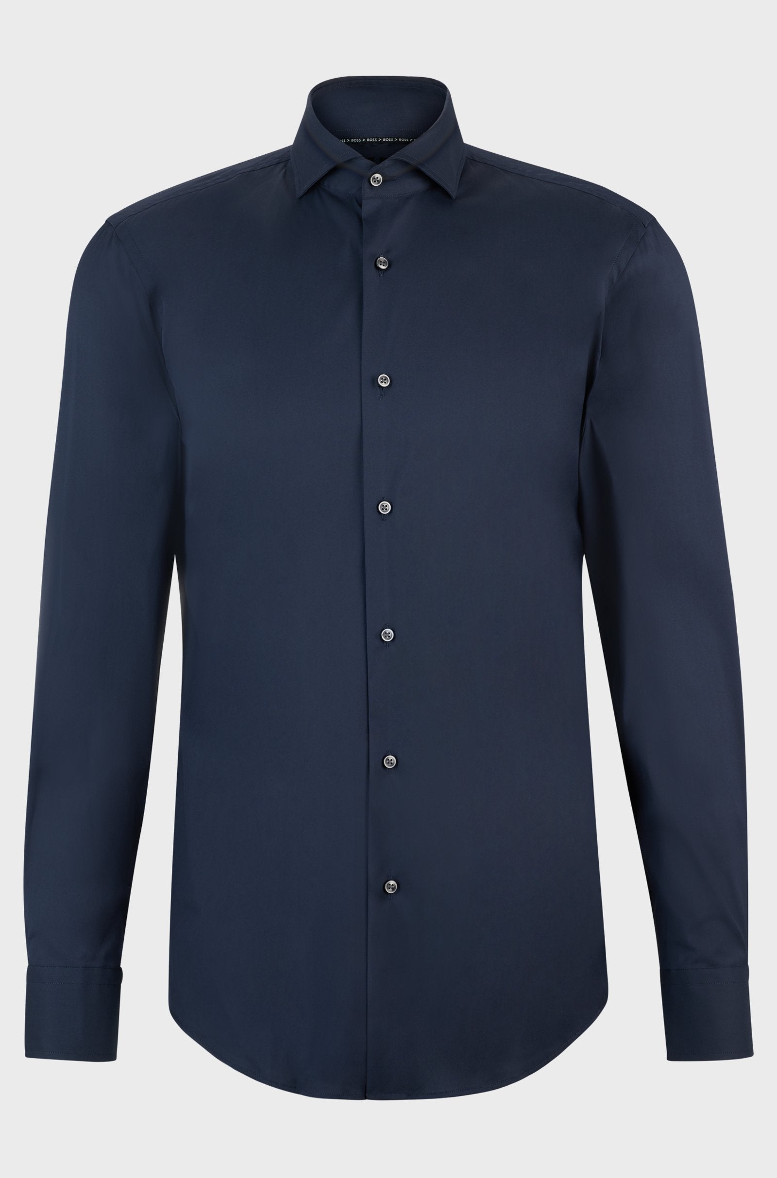 Camicia slim fit in cotone elasticizzato 50479915 10151300 03 410 BOSS Blue 