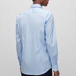 Camicia slim fit in cotone elasticizzato 50479915 10151300 03 450 BOSS Light pastel blue 