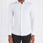 Camicia slim fit in tessuto tecnico 50490393 10225157 02 100 BOSS White 