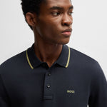 Polo in piquet di cotone 50494697 10241531 01 410 BOSS Navy 