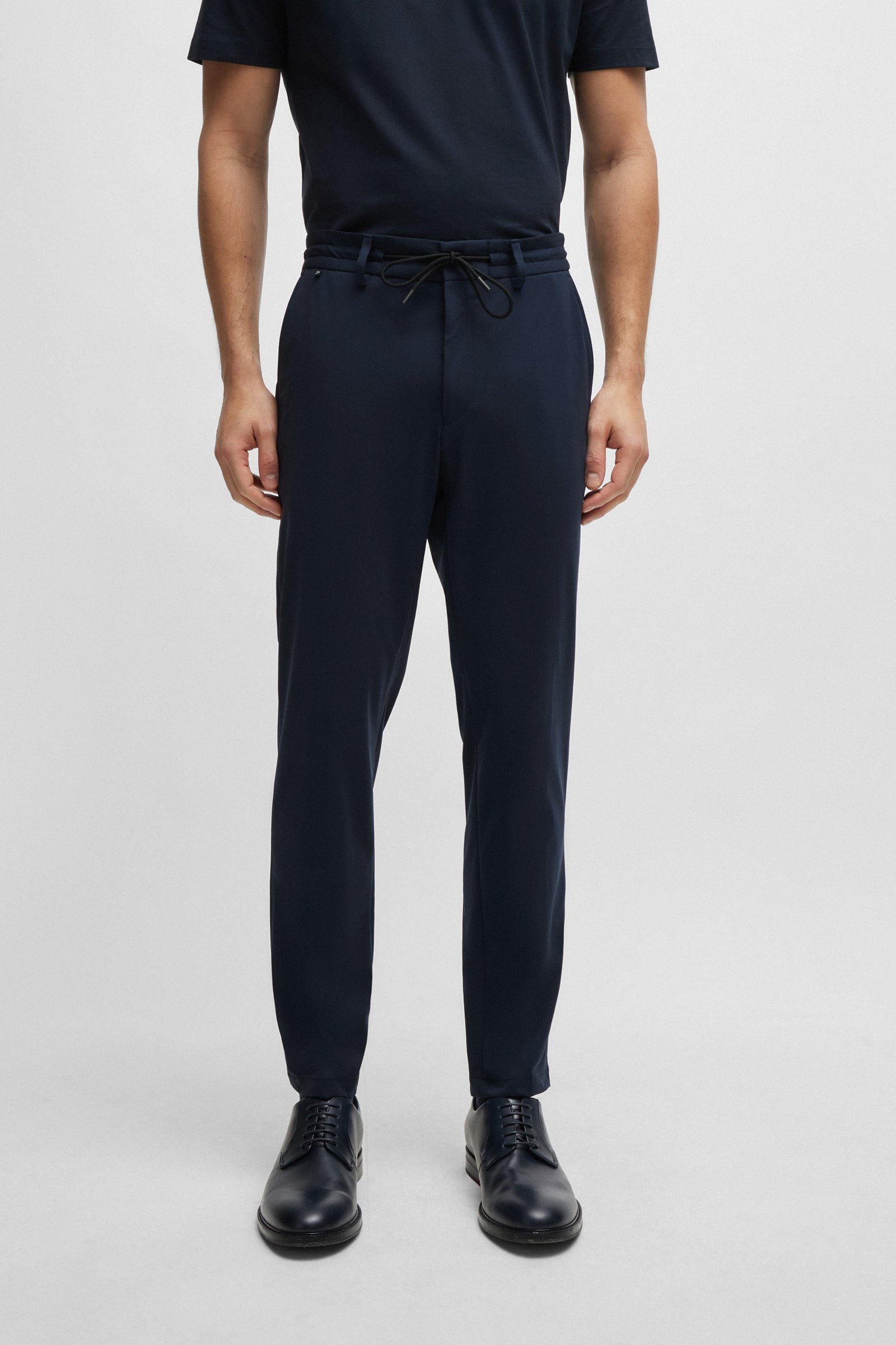 Pantalone slim fit in jersey 50502477 10245125 01 404 BOSS Blue 