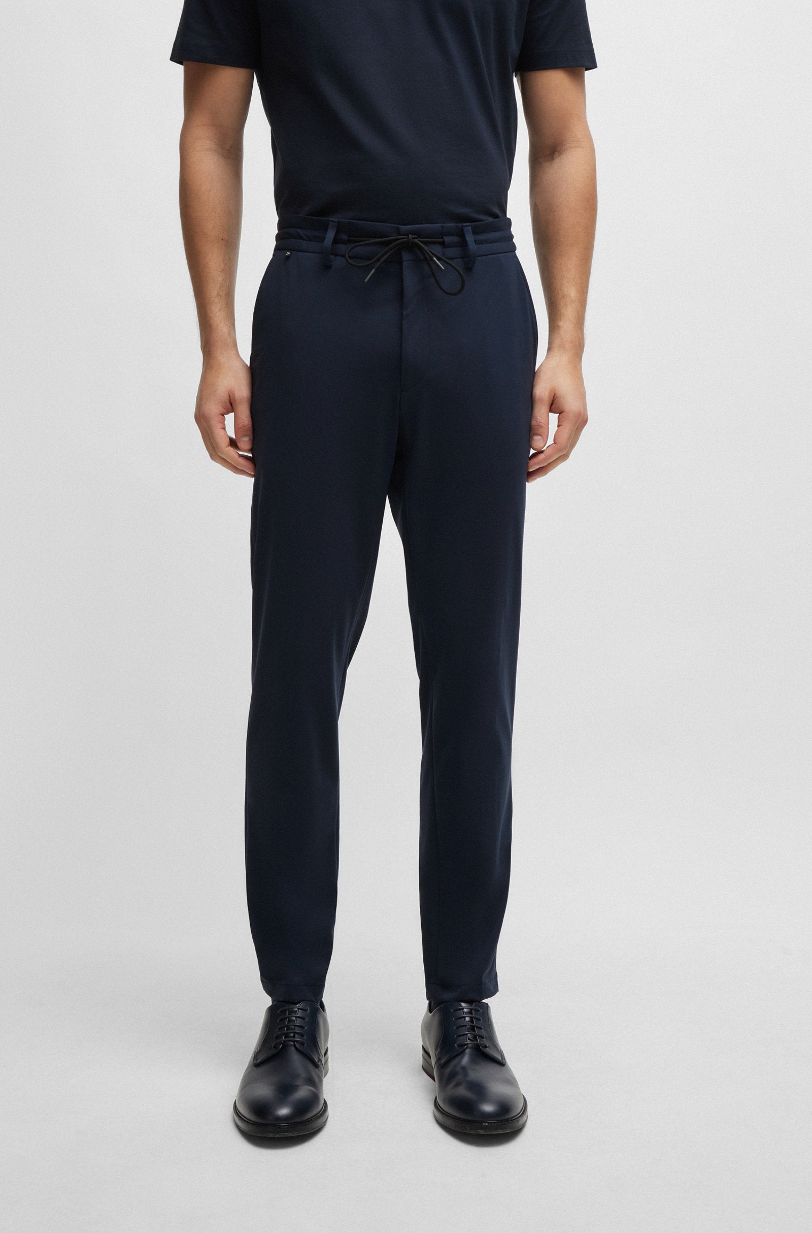 Pantalone slim fit in jersey 50502477 10245125 01 404 BOSS Blue 