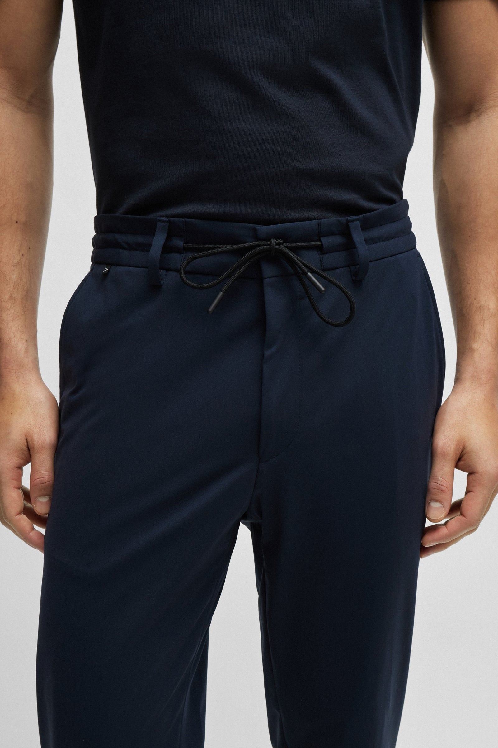Pantalone slim fit in jersey 50502477 10245125 01 404 BOSS Blue 