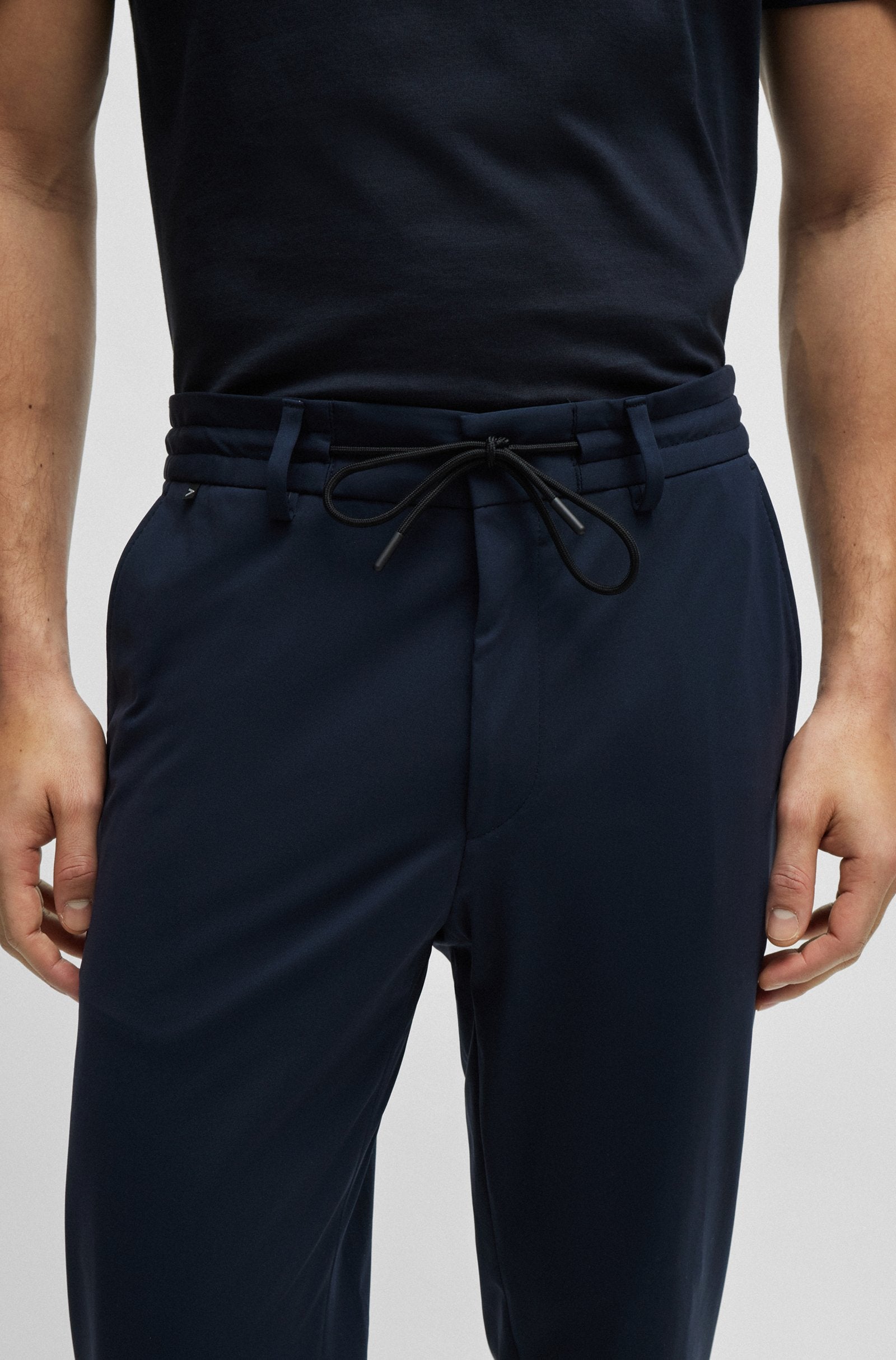 Pantalone slim fit in jersey 50502477 10245125 01 404 BOSS Blue 