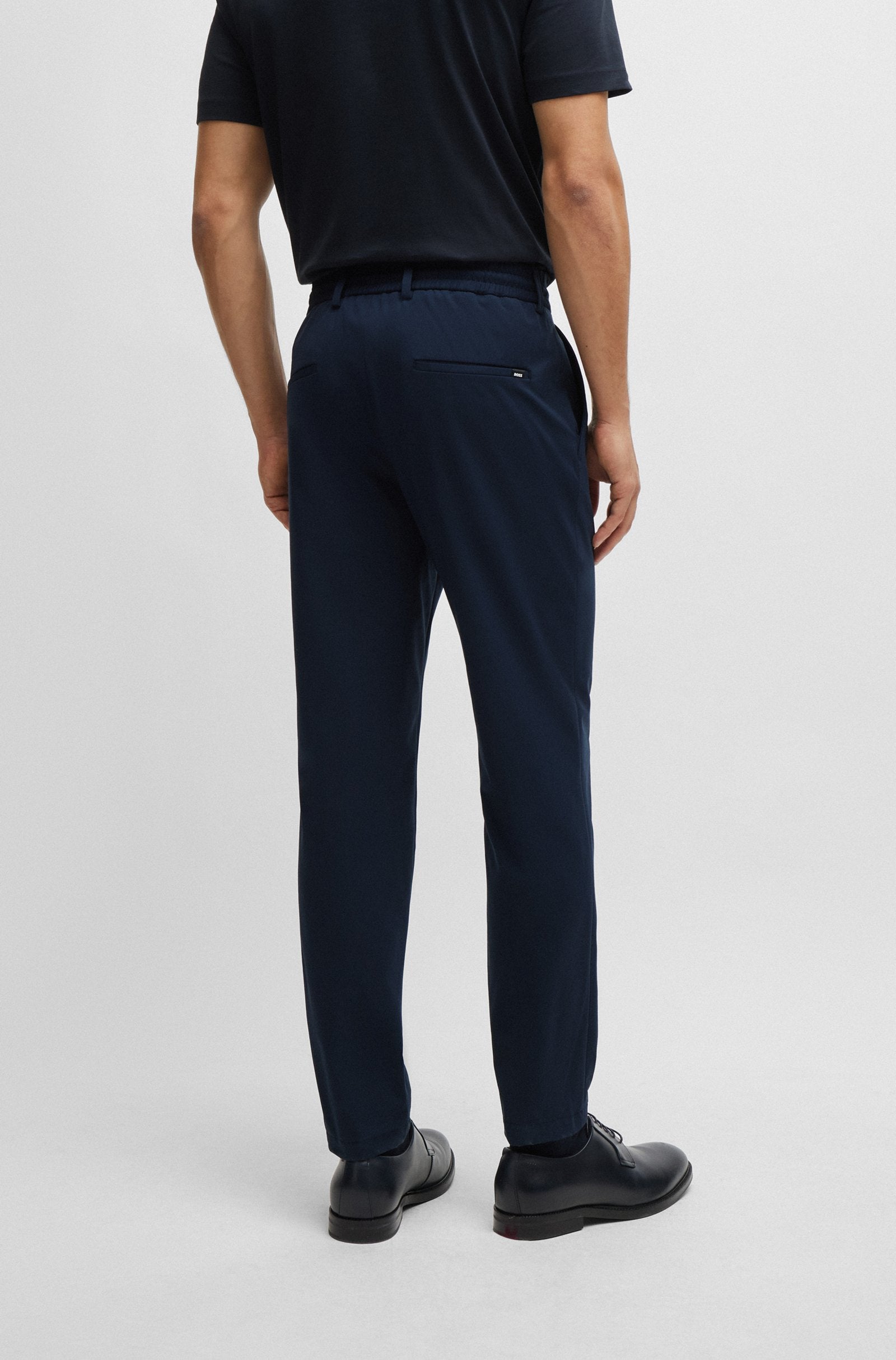 Pantalone slim fit in jersey 50502477 10245125 01 404 BOSS Blue 