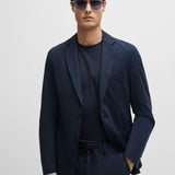 Giacca slim fit in jersey 50502488 10245125 01 404 BOSS Blue 