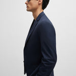 Giacca slim fit in jersey 50502488 10245125 01 404 BOSS Blue 