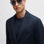 Giacca slim fit in jersey 50502488 10245125 01 404 BOSS Blue 