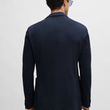 Giacca slim fit in jersey 50502488 10245125 01 404 BOSS Blue 