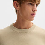 Maglia girocollo in cotone 50506022 10255187 01 275 BOSS Light beige 