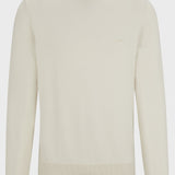Maglia girocollo in cotone 50506023 10255186 01 131 BOSS Open white 