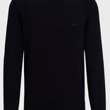 Maglia girocollo in cotone 50506023 10255186 01 404 BOSS Dark blue 