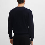 Maglia scollo a V 50506042 10255193 01 404 BOSS Dark blue 