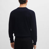 Maglia scollo a V 50506042 10255193 01 404 BOSS Dark blue 